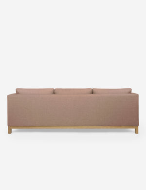 Back of the Hollingworth Apricot Linen sectional sofa