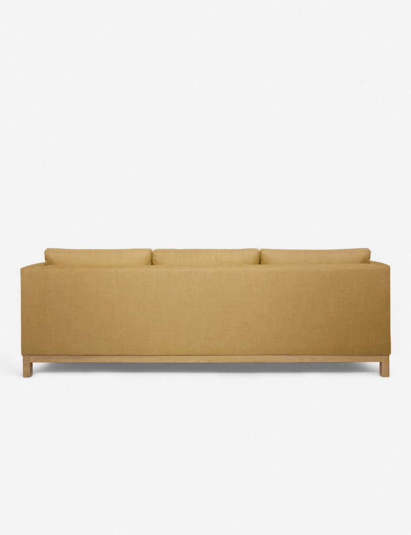#color::camel-linen #configuration::right-facing #size::96--x-37--x-33- | Back of the Hollingworth Camel Linen sectional sofa