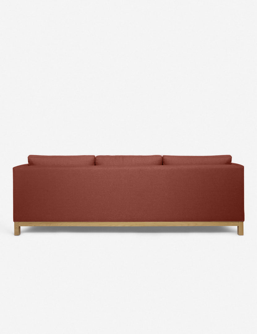 #color::terracotta-linen #configuration::right-facing #size::96--x-37--x-33- | Back of the Hollingworth Terracotta Linen sectional sofa