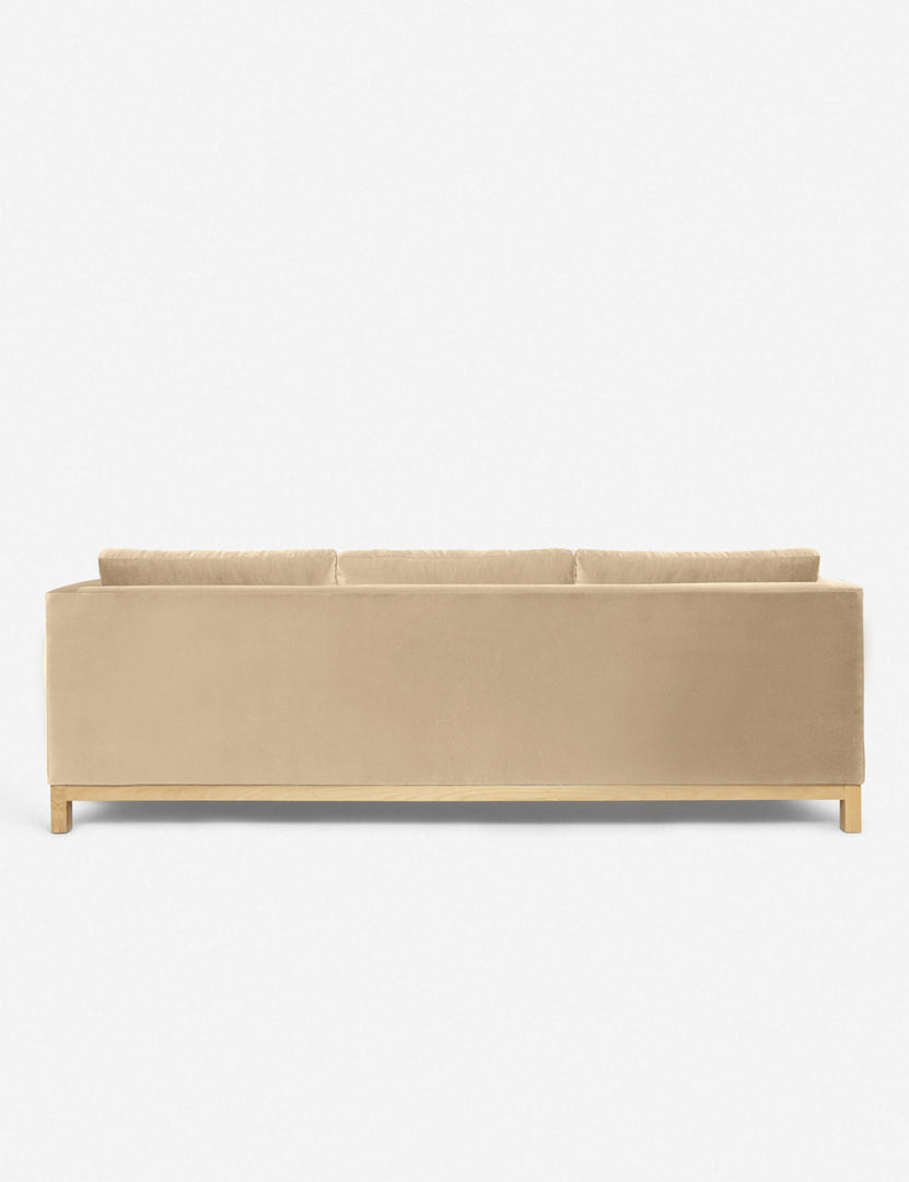 #color::brie-velvet #configuration::right-facing #size::96--x-37--x-33- | Back of the Hollingworth Brie Velvet sectional sofa