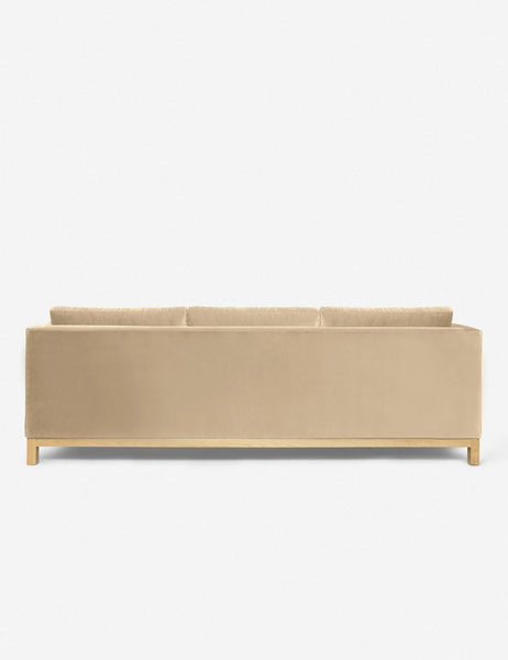 #color::brie-velvet #configuration::left-facing #size::96--x-37--x-33- | Back of the Hollingworth Brie Velvet sectional sofa