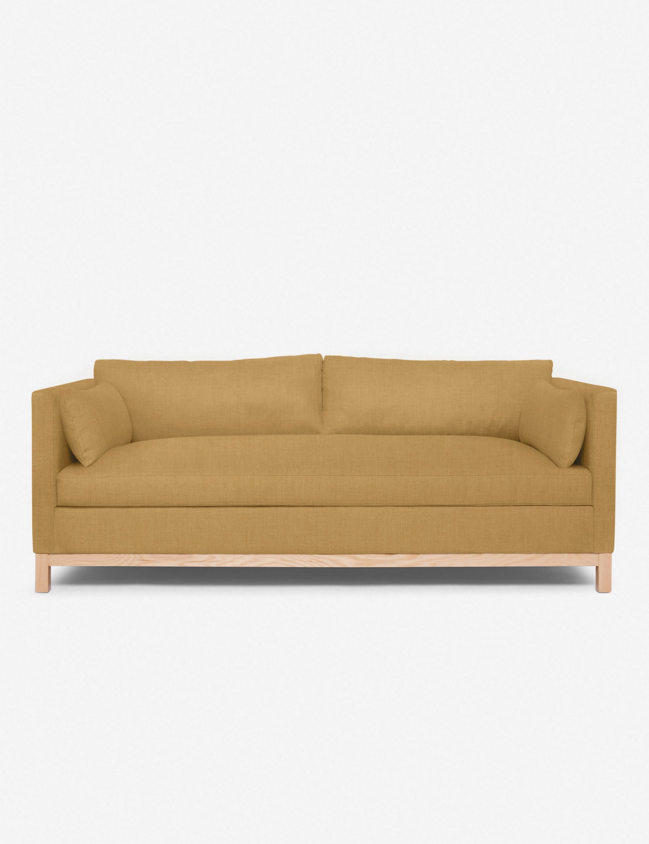 #size::84-W #size::96-W #color::camel-linen | Camel Linen Hollingworth Sofa by Ginny Macdonald