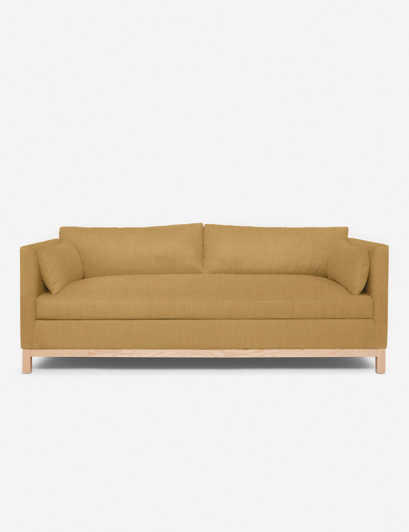 #size::84-W #size::96-W #color::camel-linen | Camel Linen Hollingworth Sofa by Ginny Macdonald