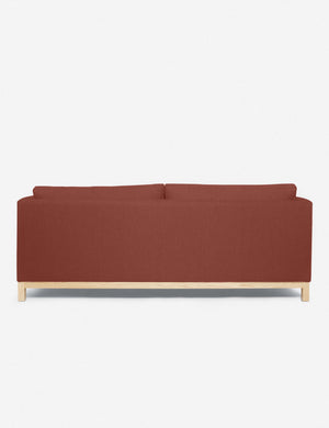 Back of the Terracotta Linen Hollingworth Sofa