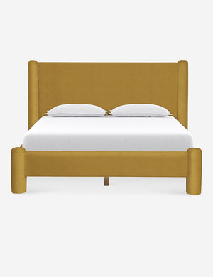 Goldenrod Velvet Hyvaa Bed by Sarah Sherman Samuel