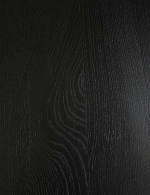 Black wooden texture on the Archer Rectangular Dining Table