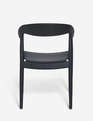 Back of the Ida Black Dining Arm Chair