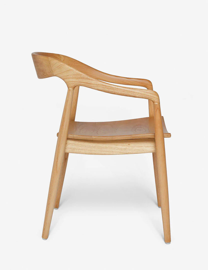 #color::Natural | Side of the Ida Natural Dining Arm Chair