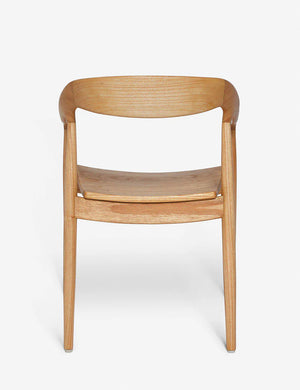 Back of the Ida Natural Dining Arm Chair