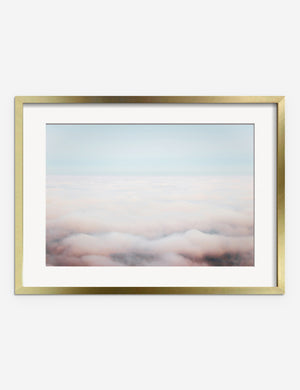 Dream Clouds Photography Print in a gold frame