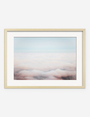 Dream Clouds Photography Print in a natural frame