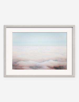 Dream Clouds Photography Print in a silver frame