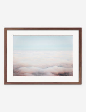 Dream Clouds Photography Print in a walnut frame
