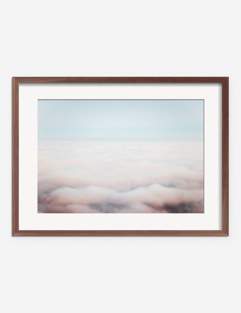 #frame-option::framed #color::walnut #size::175--x-135- #size::295--x-215- #size::355--x-255- #size::415--x-295- | Dream Clouds Photography Print in a walnut frame