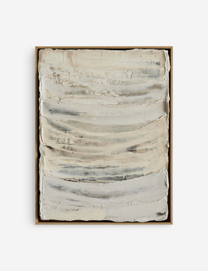 Inner Layers Framed Wall Art  featuring neutral toned textured brush strokes by Elizabeth Sheppell