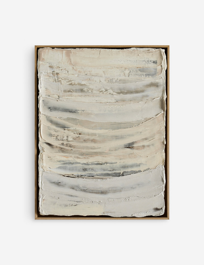 | Inner Layers Framed Wall Art  featuring neutral toned textured brush strokes by Elizabeth Sheppell