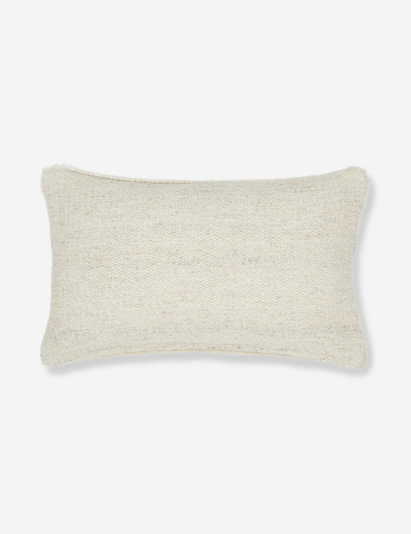 #style::lumbar | Rear view of the Irregular Dots Ivory Lumbar Pillow by Sarah Sherman Samuel 