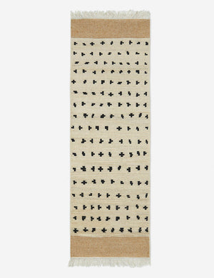 The irregular dots rug in its runner size