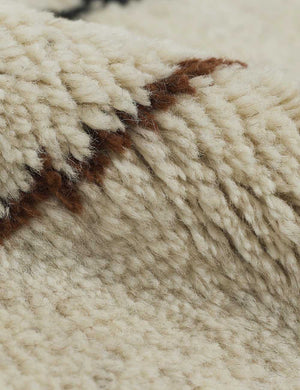 Wool fabric on the Irregular Grid Rug by Sarah Sherman Samuel