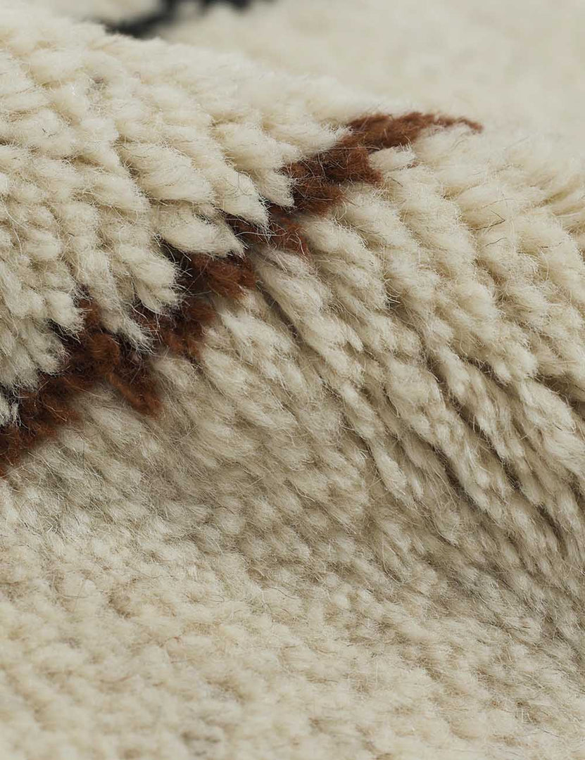 color::ivory #size::6--x-9- #size::8--x-10- #size::9--x-12- #size::10--x-14- #size::12--x-15- | Wool fabric on the Irregular Grid Rug by Sarah Sherman Samuel