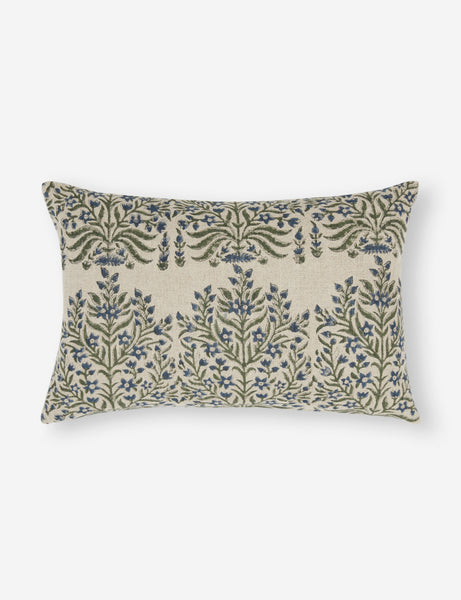 #style::lumbar | Ixora lumbar pillow with ornate floral pattern