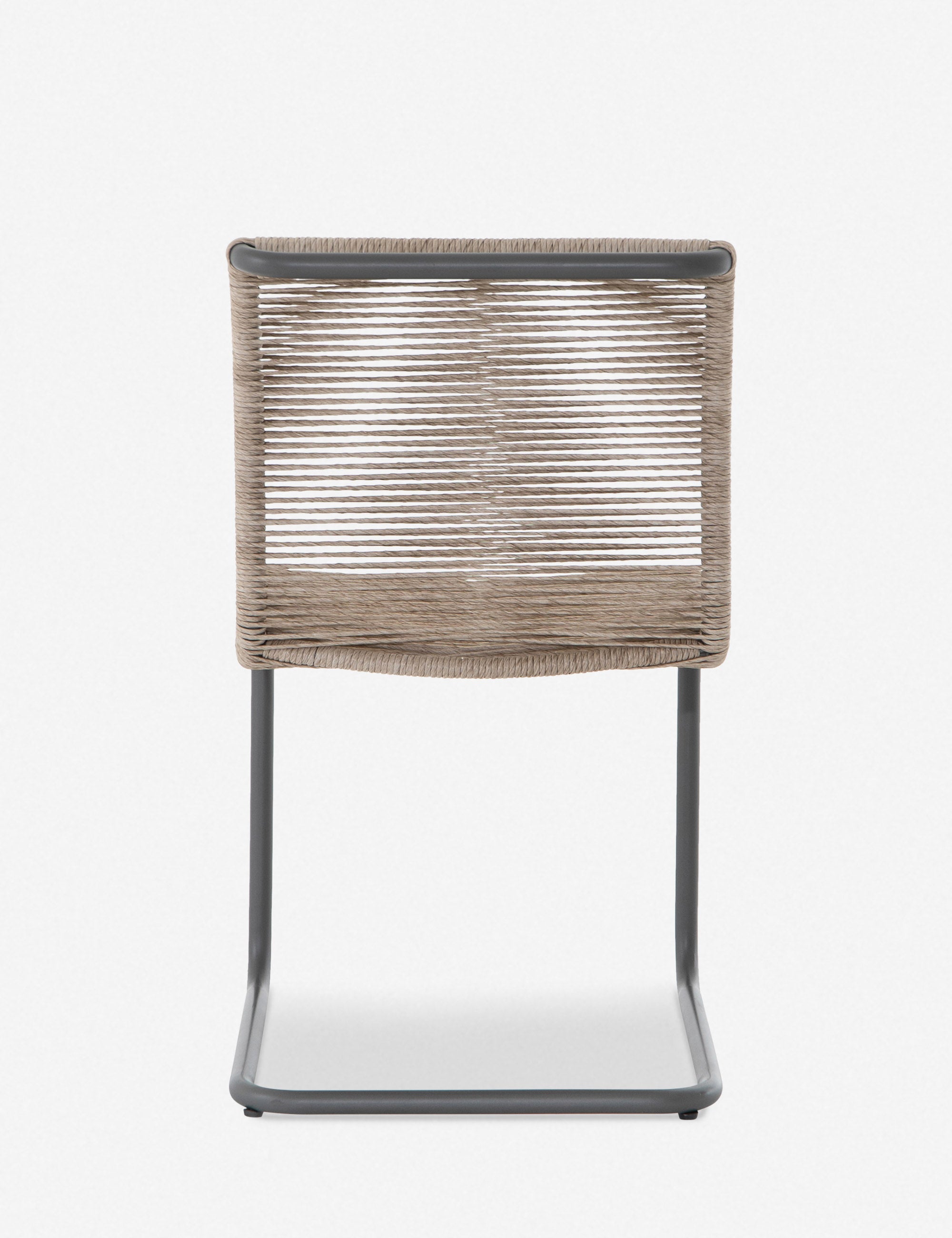 Natural Woven Iron Frame Indoor/Outdoor Dining Chair