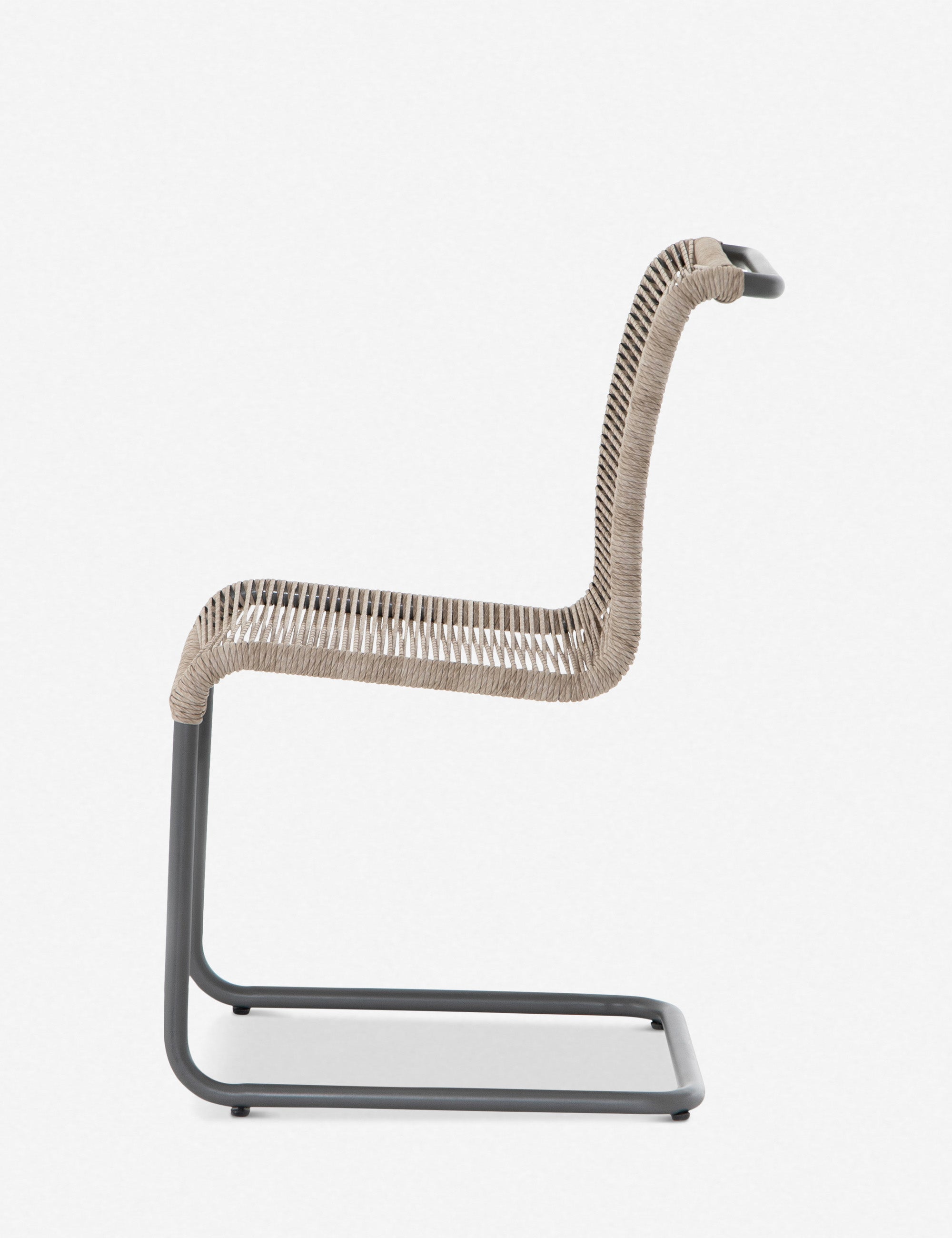 Natural Woven Iron Frame Indoor/Outdoor Dining Chair