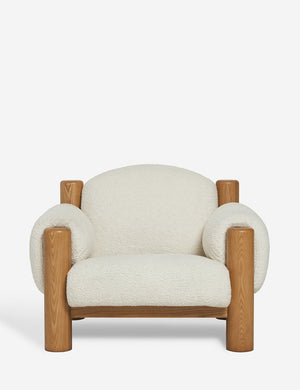 James faux sherpa upholstered accent chair by Sarah Sherman Sameul