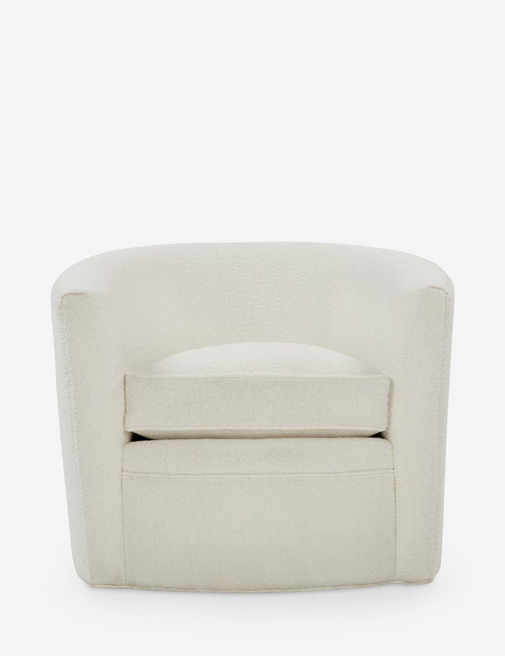 Justin Boucle Swivel Barrel Chair