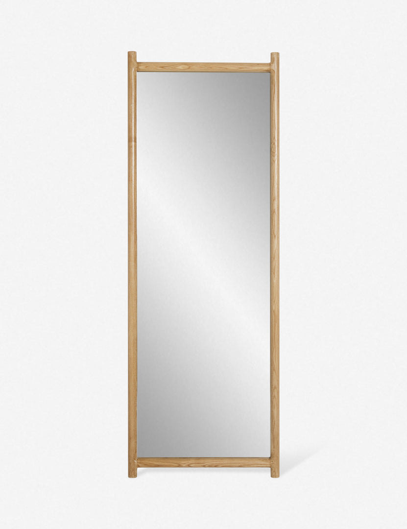 | Kendyl full length mirror with a carved ash wood frame 