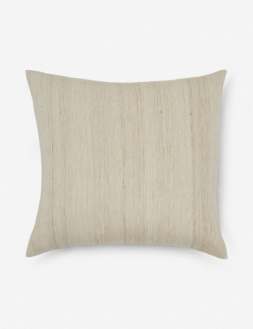 #size::20--x-20- | Back of the Kisha natural-toned square throw pillow