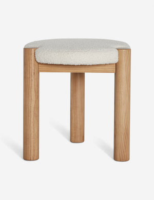 Angled view of the Kittredge compact stool