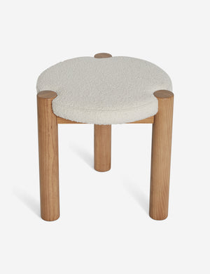 Angled upper view of the Kittredge compact stool