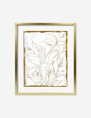 Lilies Wall Art in a golden frame