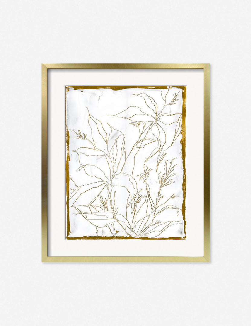 #color::gold #frame-option::framed #size::29--x-23- #size::37--x-29- #size::45--x-35- #size::53--x-41- | Lilies Wall Art in a golden frame