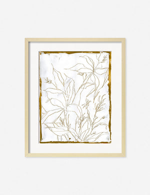 Lilies Wall Art in a natural frame