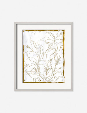 Lilies Wall Art in a silver frame