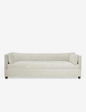 Lotte shelter-style White Basketweave Sofa with a deep seat