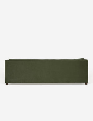 Back of the Lotte Moss Green Velvet Sofa