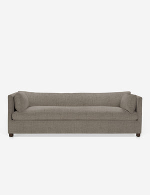 Lotte shelter-style Pebble Gray Performance Fabric Sofa with a deep seat