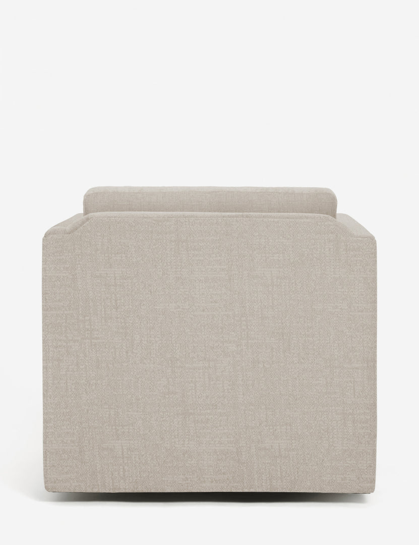 #color::flax-performance-fabric | Back of the Lotte flax performance fabric swivel chair