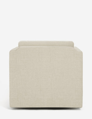 Back of the Lotte natural performance fabric swivel chair