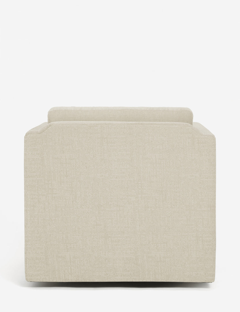 #color::natural-performance-fabric | Back of the Lotte natural performance fabric swivel chair