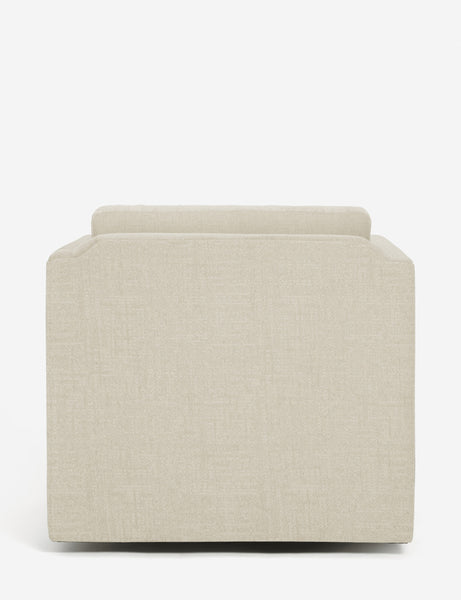 #color::natural-performance-fabric | Back of the Lotte natural performance fabric swivel chair