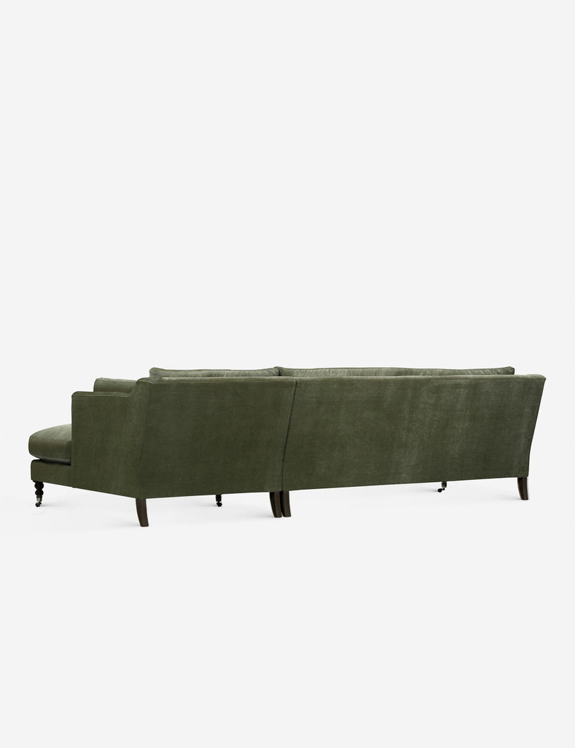 #color::moss #configuration::right-facing | Back of the Fabienne moss sectional