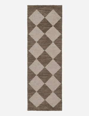 Palau brown rug in its runner size