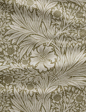 Marigold Fabric Swatch, Olive/Linen by Morris & Co.