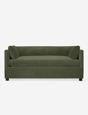 Lotte Moss Green Velvet queen-sized sleeper sofa