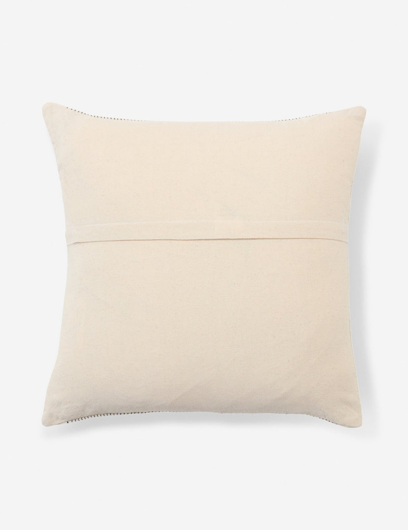 #color::blue #size::18--x-18- #insert::down #insert::polyester | Ivory back of the Narola artisan ivory square throw pillow