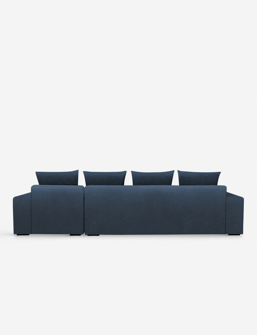 #color::blue-velvet #configuration::right-facing | Back of the Nadine Blue velvet right-facing sectional sofa